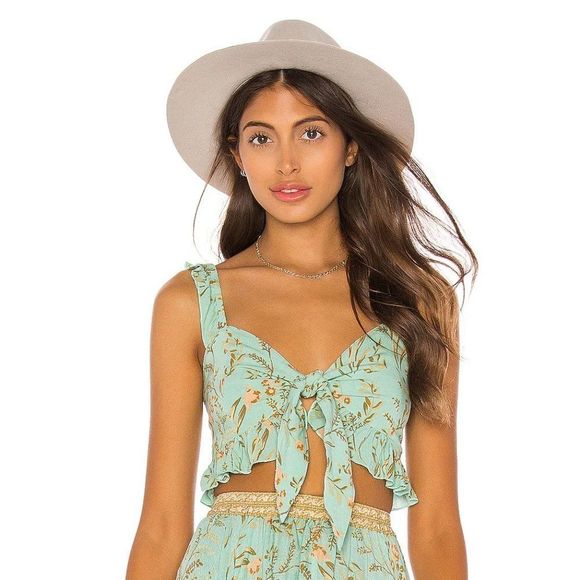 Spell Gypsy  Maisie Vintage Turquoise Top High low Skirt Set Size Small b101E - Picture 6 of 12